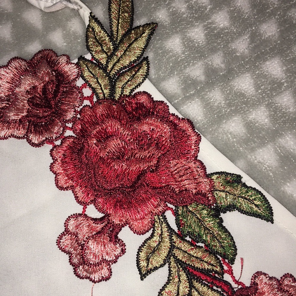 Embroidered Rose Two piece Set! - Picture 2 of 8